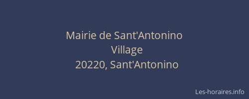 Mairie de Sant'Antonino