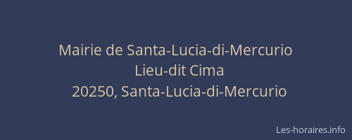 Mairie de Santa-Lucia-di-Mercurio