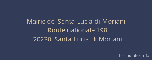 Mairie de  Santa-Lucia-di-Moriani