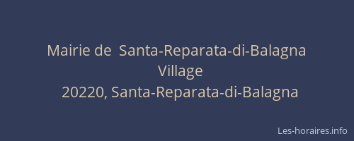 Mairie de  Santa-Reparata-di-Balagna
