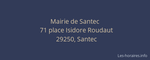 Mairie de Santec