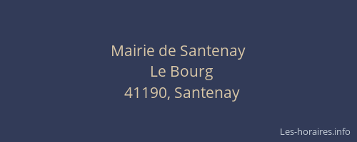Mairie de Santenay