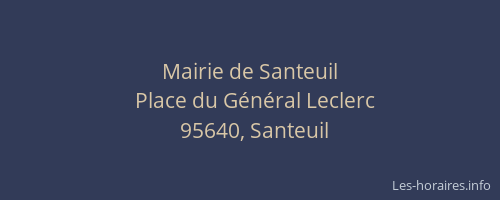 Mairie de Santeuil