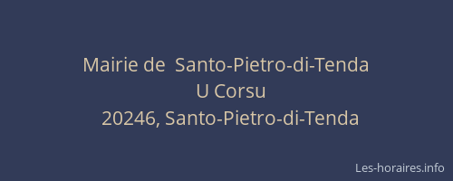 Mairie de  Santo-Pietro-di-Tenda