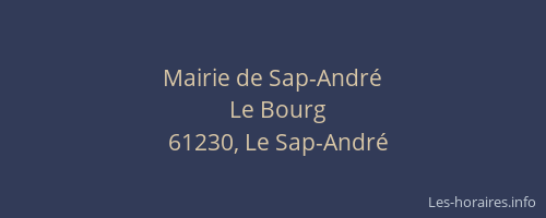 Mairie de Sap-Andr&eacute;