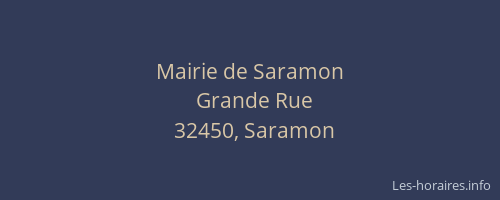 Mairie de Saramon