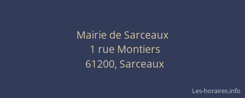 Mairie de Sarceaux