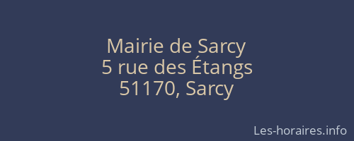 Mairie de Sarcy