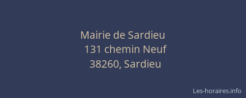 Mairie de Sardieu