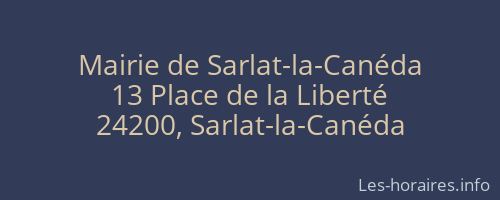 Mairie de Sarlat-la-Canéda