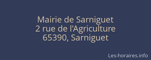 Mairie de Sarniguet