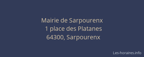 Mairie de Sarpourenx