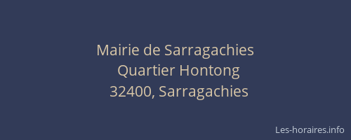 Mairie de Sarragachies