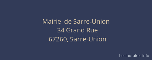 Mairie  de Sarre-Union