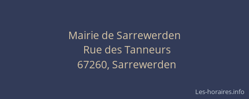 Mairie de Sarrewerden