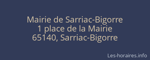 Mairie de Sarriac-Bigorre