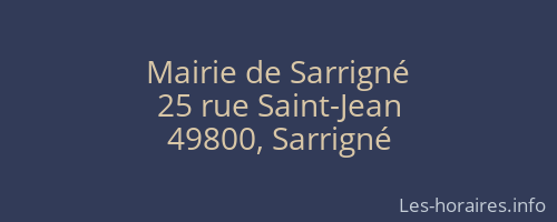 Mairie de Sarrigné