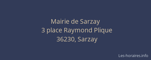 Mairie de Sarzay