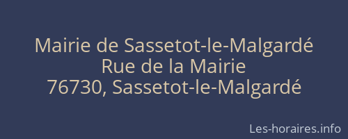 Mairie de Sassetot-le-Malgardé