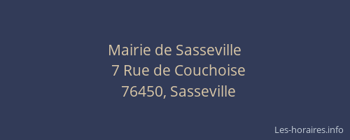 Mairie de Sasseville