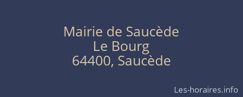 Mairie de Saucède
