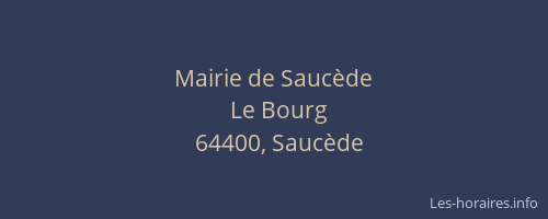 Mairie de Sauc&egrave;de
