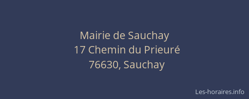 Mairie de Sauchay