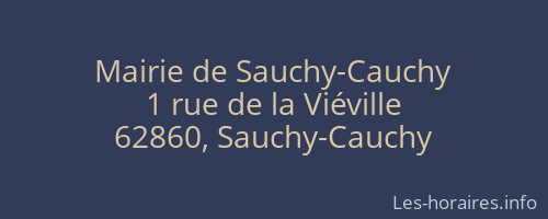 Mairie de Sauchy-Cauchy