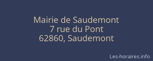 Mairie de Saudemont