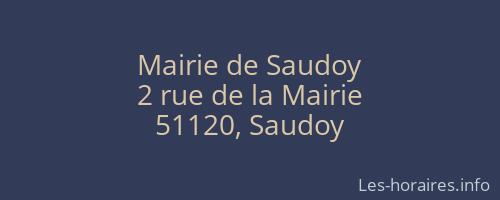 Mairie de Saudoy