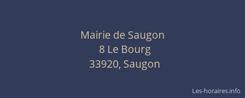 Mairie de Saugon
