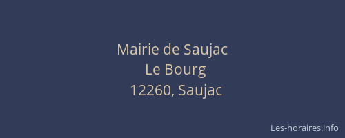 Mairie de Saujac