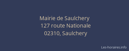 Mairie de Saulchery