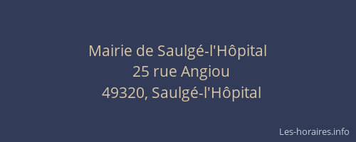 Mairie de Saulgé-l'Hôpital