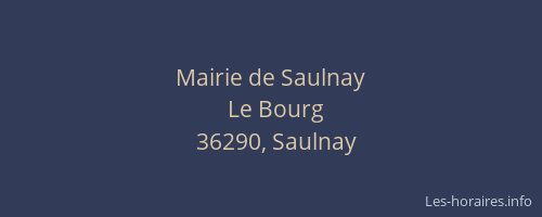Mairie de Saulnay