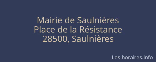 Mairie de Saulnières