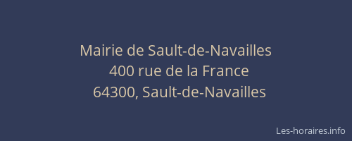 Mairie de Sault-de-Navailles