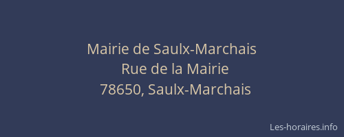 Mairie de Saulx-Marchais
