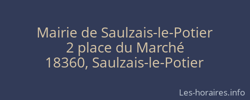 Mairie de Saulzais-le-Potier