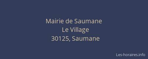 Mairie de Saumane