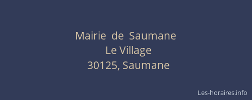 Mairie  de  Saumane