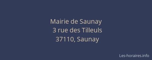 Mairie de Saunay
