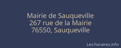 Mairie de Sauqueville