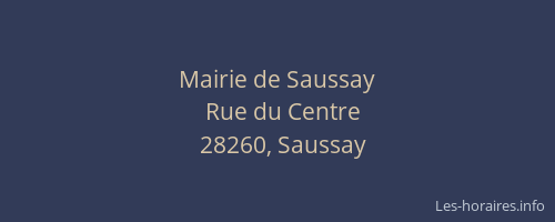 Mairie de Saussay