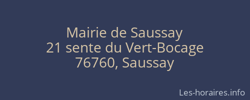 Mairie de Saussay