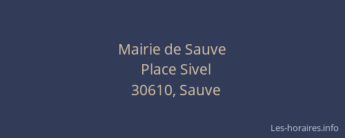 Mairie de Sauve