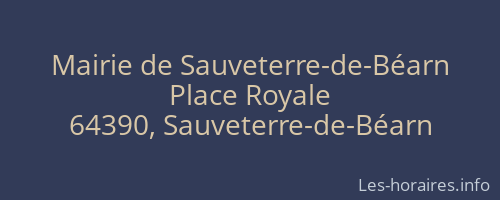 Mairie de Sauveterre-de-Béarn
