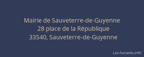 Mairie de Sauveterre-de-Guyenne