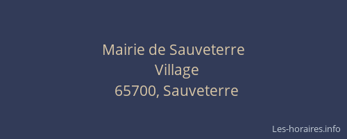 Mairie de Sauveterre