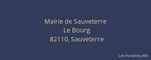 Mairie de Sauveterre